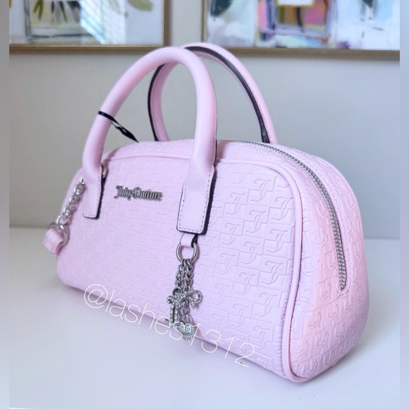 JUICY COUTURE Bag Lucky Charms Satchel & Small Zip Around Wallet Set - Pink - Picture 3 of 10